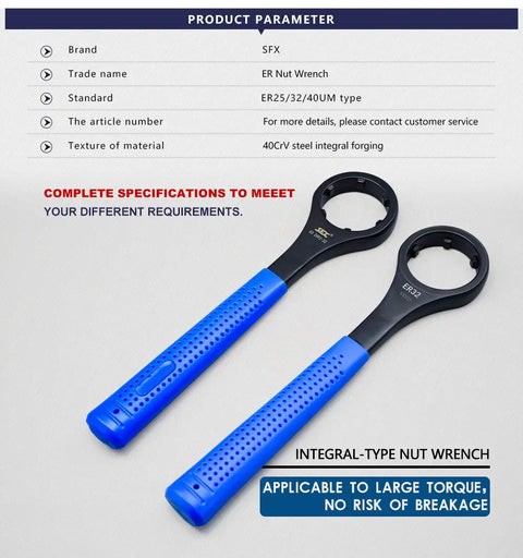ER40 Collet Nut Wrench For Lathe And CNC Clamping Nut With Annular Groove Design For Precise Fit And No Slip Heavy Duty Steel