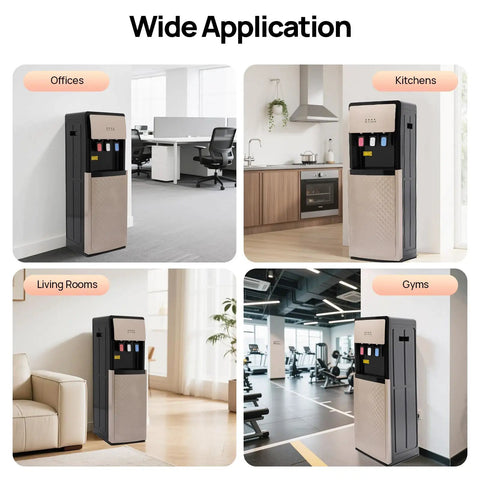 Bottom Loading Water Cooler Dispenser For 5 Gallon Bottle, Hot And Cold Water with Three Temperature Settings in various rooms