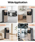 Bottom Loading Water Dispenser With Hot Cold Three Spouts And Indicator Light Panel in living room, kitchen, gym, and office settings