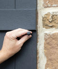Installation of Lifetime Vinyl Shutter Pair With Raised Panel Look Standard Two Equal Panels Black Includes Shutter Lok Hardware