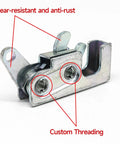 Steel Draw Latch With Single Trigger Rotary Action Mechanical Cabin Door Latch Tough As Nails Stage Rotary Latch For Secure Closure Color Code C9308 1445 One Piece showing wear-resistant, anti-rust features with custom threading.
