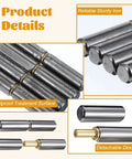24 Pack Weld On Bullet Hinge 3 Inch Heavy Duty Weldable Barrel Hinge For Metal Gates And Trailer Ramps Half Inch Pin Diameter Durable Steel Close-up