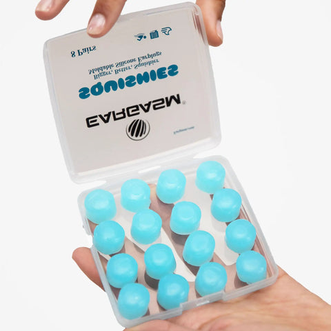 Custom Moldable Silicone Ear Plugs With Storage Case Eight Pairs For Sleep Snoring Work Studying And Swimming Superior Noise Reduction And Canceling Waterproof And Airtight Comfort Fit For Quiet Time