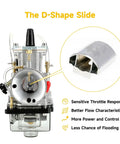 PWK 24mm Carburetor Throttle Assembly for Predator 212cc 196cc 200cc 224cc Engines with D-shape slide design