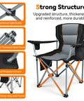 Oversized Heavy Duty Fully Padded Outdoor Folding Chairs 2 Pack With Cup Holder Cooler Bag And Side Pocket Carry Bag Included Supports Up To 400 Lbs Ideal For Sports Outdoors And Lawns features reinforced structure