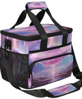 Insulated Picnic Backpack Lunch Bag That Slaps, Spacious 12x8.7x10 Inch Tote for Women and Men with space design, side view