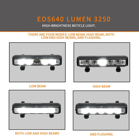 Ultra Bright 3250 Lumen USB C Rechargeable Bike Light With Waterproof Daytime Running Light For MTB Off Road And City Commuter So You Stay Seen At Night Or Day Fast Charge Long Battery Life