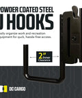 Heavy Duty E Track Accessory Kit 14 Piece For Trailers And Trucks J Hooks with 2-inch Inner Clearance