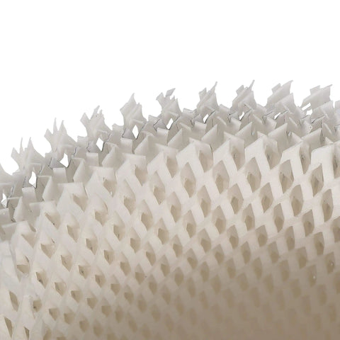 Close-up of Six Pack Humidifier Filter Wicks Replacement For Honeywell HAC-504 HAC-504AW HCM-300T with white mesh texture