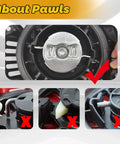 Pull Start Recoil Starter for Predator 196cc 212cc 225cc Engines and Harbor Freight Generators pawl mechanism close-up