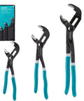 CR-V Steel Plumbing Pliers Set With Groove Joint And V-Jaw Tongue And Groove Pliers, Pipe Grips, Ratcheting Push Button Adjustment