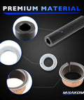 TXT PDS Front King Pin Tube Bushing Repair Kit for Gas or Electric Golf Carts showing copper bushings and tubes