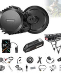 Mid Drive Ebike Motor Kit 1000W 48V 52V CAN Bus With LCD Display USB Programmable Fits 68 73mm 100mm 120mm Bottom Bracket