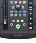 Top view of IoStation 24C 2x2 USB Audio Interface and Production Controller With 192 KHz Conversion showcasing controls and inputs