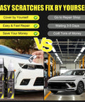 Comparison of using Hyundai Exact Color Touch Up Kit Ultimate Red for nicks on car vs. costly repair shop.