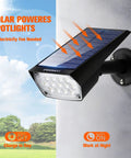 Solar Spot Lights Outdoor Six Pack Waterproof IP65 Wireless Wall Lights Dark Sensing Auto On Off For Garden Driveway Walkway
