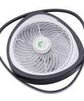 Ceiling Fan with Light 20 Inch Low Profile Invisible Chandelier Fan for, modern design with white blades and black body.