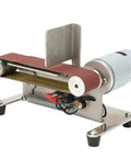 Fafeicy 200W Mini Belt Sander With Adjustable Speed 9000Rpm And Durable Brass Core Motor, compact design for polishing and sanding.