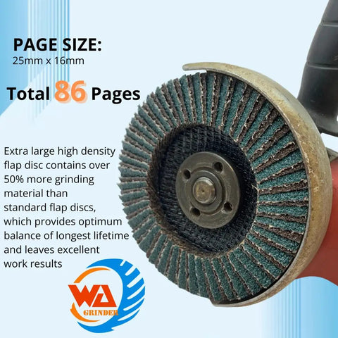 Industrial Jumbo Flap Disc 4 1/2 x 7/8 Inch 36 Grit Zirconia Alumina For Angle Grinder Aggressive Cut Type 27 Coarse Sanding Wheel
