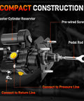 Diagram of Hydraulic Power Brake Booster For Chevy Silverado 2500 HD And GMC Sierra 2500 HD, showing connections and components.