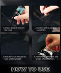 Step-by-step guide to using Windshield Repair Kit for Chips and Cracks, 2026 Upgrade Glass Sealant on a windshield.