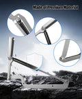 Gas Strut Lid Hinge For Storage Box, Slick Lid Lift And Smooth Opening, Compatible With Keter Toolbox, 2 Pack in metal finish