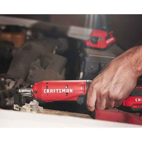 3/8 Inch Drive Cordless Ratchet Wrench Kit With 300 RPM And Up To 35 Ft-Lbs Torque, Battery And Charger Included in use on engine