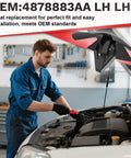 Mechanic using remover tool from 50 Piece Hood Insulation Retainer Clips Kit With 1 Remover Tool Nylon Push Pin Fasteners on vehicle