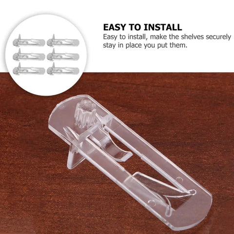 Plastic Shelf Support Pegs And Locking Clips 30 Pack For Wood Shelves Easy Install No Burrs Durable Shelf Pins On Table