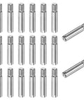 20 Pack M6 X 30mm Slotted Cylindrical Pin Dowel In 304 Stainless Steel External Thread Locating Dowel Parallel Pins shown front view