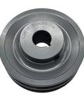 Built Tough Cast Iron Double Groove V Belt Pulley 4.25 Inch OD Bore 0.875 Inch Fits A 3L and 4L Belts with Standard Keyseat and Finished Bore, Static Balanced Sheave for Smooth, Reliable Power Transfer, cast iron double-groove pulley