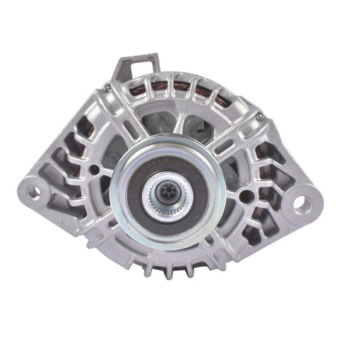 Front view of Drop In Alternator Replacement For Hyundai Veloster 2013 To 2017 And Kia Soul Forte Koup Forte5 Rio 2012 To 2017 1.6L 110A 12V CW 6 Groove 373002B760 11609 Compatible
