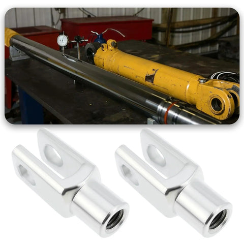 Two Piece M6x1 Right Hand Female Thread Y Connector For Air Cylinder Rod Clevis End 31mm Heavy Duty Carbon Steel Joint in use