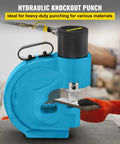 35 Ton Hydraulic Hole Punch Tool For Iron Copper Aluminum And Stainless Steel Sheets With 109mm Throat On Workbench