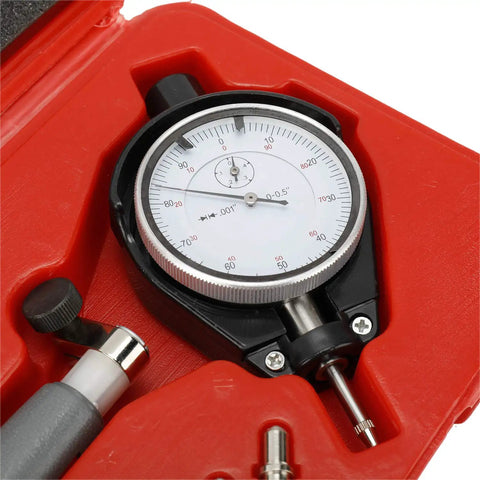 Dial Bore Gauge Set 2 To 6 Inch With 0.001 Inch Precision For Cylinder Wear Taper And Hole Measurement In Engines For Engine Builders Machinists Gearheads Tool Kit Includes Durable Carry Case. Dial bore gauge in red case