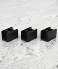 Heavy-Duty Black Right Angle Furniture Brackets Set 10 Pack for steel frame shelves on countertop