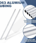 Sturdy 6063 Aluminum Tubing Seamless Round Tube with 8 mm OD 2 mm ID 300 mm Length 3 mm Wall Thickness for DIY projects