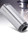 KANASI taper drill sleeve, steel MT5-MT3 reducing adapter; silver cylindrical tool with black end collar