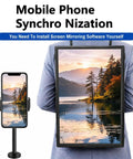 Mobile Video Advertising Backpack 27 Inch Lcd Screen 1080p Resolution showcasing a nature scene on the screen.