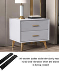 Two Pack Heavy Duty Stainless Steel Drawer Slides With Vibration Reduction, Silent Ball Bearing Runners, shown below a modern cabinet