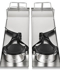Heavy Duty Concrete Knee Board Sliders Set For Pro Grade Concrete Finishing, 30 By 8 Inch Stainless Steel Kneeboards With Knee Pads, Straps