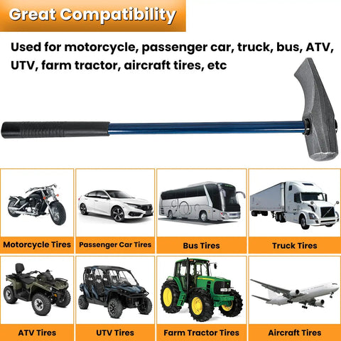 32 Inch Duck-Billed Bead Breaker Hammer Replacement Wedge TG11E Pro Grade showcasing compatibility with various vehicles