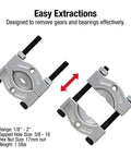 Beefy Bearing Separator and Splitter Tool for Stubborn Bearings, One Eighth Inch to Two Inch Range, Alloy Steel