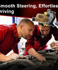 Mechanics inspecting engine with Dead Simple Plug And Play Swap Fits 2004 To 2013 Volvo C30 S40 V50 C70 Heavy Duty Electric Power Steering Pump.