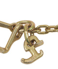 Close-up of Beefy 5/16 Inch Grade 70 V Chain Bridle with RTJ cluster hooks, strong towing chain links, 4700 LBS WLL