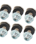 16 Piece Mudguard Bolt Washer Nut Screw Kit With M6 Threads for ATV Quad 4 Wheelers, showing six bolts and washers.