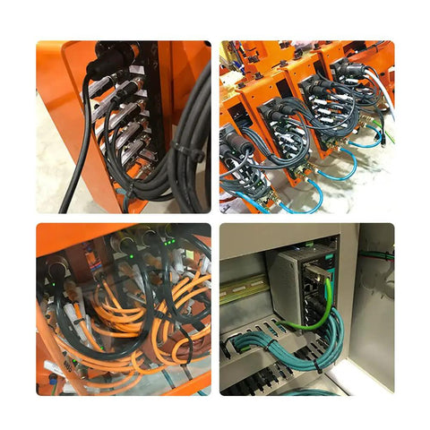 M12 8 Pin Male A Coding Straight Type Industrial Circular Connector IP67 field wireable sensors installed in machinery