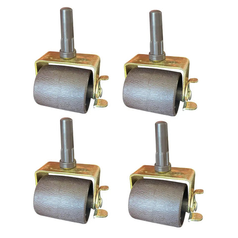Beefed Up Heavy Duty Bed Frame Caster Wheels With Locking Casters 4 Pack Metal Stem Rollers And Socket Sleeve Inserts Replacement