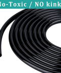 3/4 Inch Black Vinyl Tubing 10 Ft Flexible PVC Hose For Water Garden Pond Fountains And Light Gas Transfer, Low Pressure