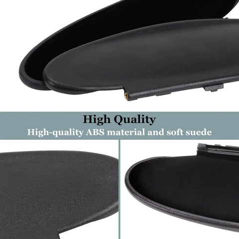 Sun Visor Vanity Mirror Cover Replacement For Porsche 996 997 911 986 987 Boxster Cayman 1996 2010 in black ABS material